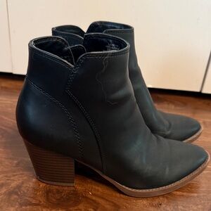 Style & Co. Black Ankle Boots